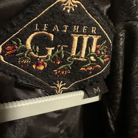 Vintage G-III Long Black Leather Trench Coat Jacket Size Medium - Picture 5 of 12